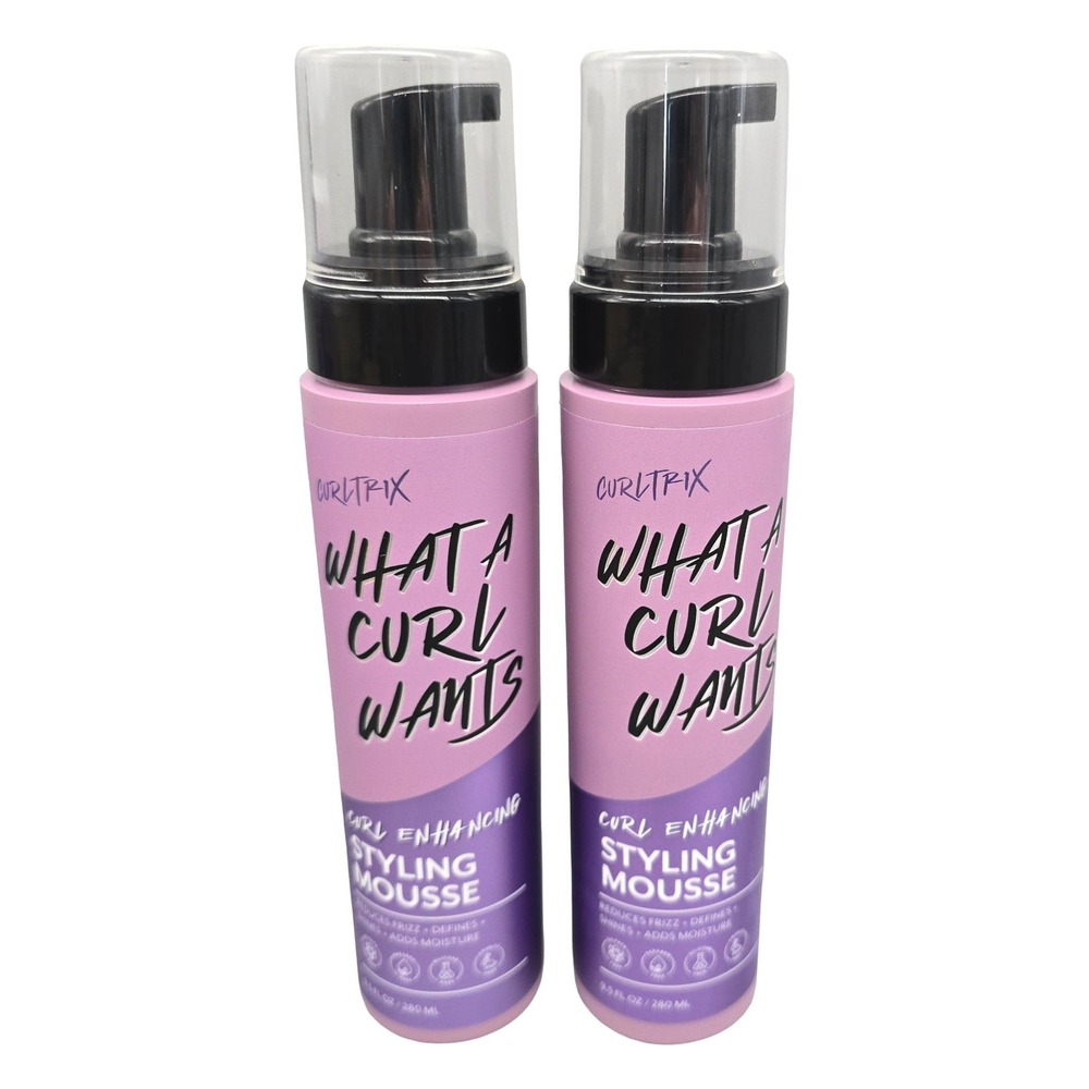 2-Pack CURLTRIX What a Curl Wants Curl Enhancing Styling Mousse 9.5 fl oz Each